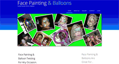 Desktop Screenshot of facepaintingandballoons.com