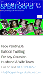 Mobile Screenshot of facepaintingandballoons.com